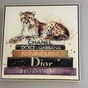 Chic Cheetah Designer Canvas Art